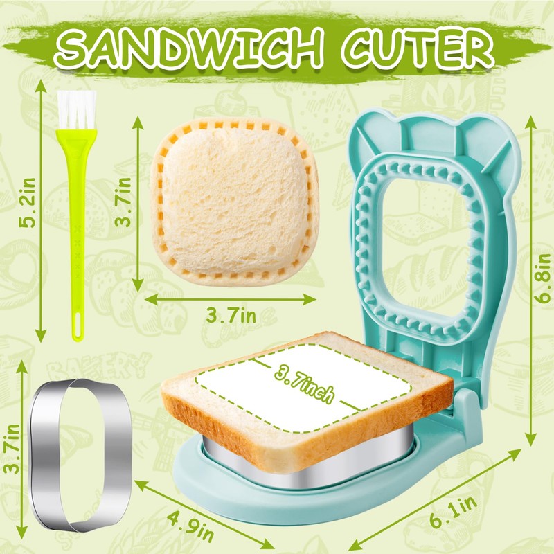Nifogo Uncrustable Sandwich Cutter Maker, Large Sandwich Cutter and Sealer