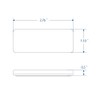 MFC PRO Rectangular Safety Stick-on Reflector Truck Trailer Warning Reflective