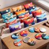 Roowest 24 Pcs Mountain Makeup Bag with Mirror Colorado Souvenir