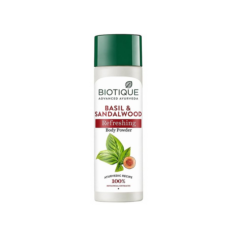 Biotique Basil and Red Sandal wood Body Talc 180gms by