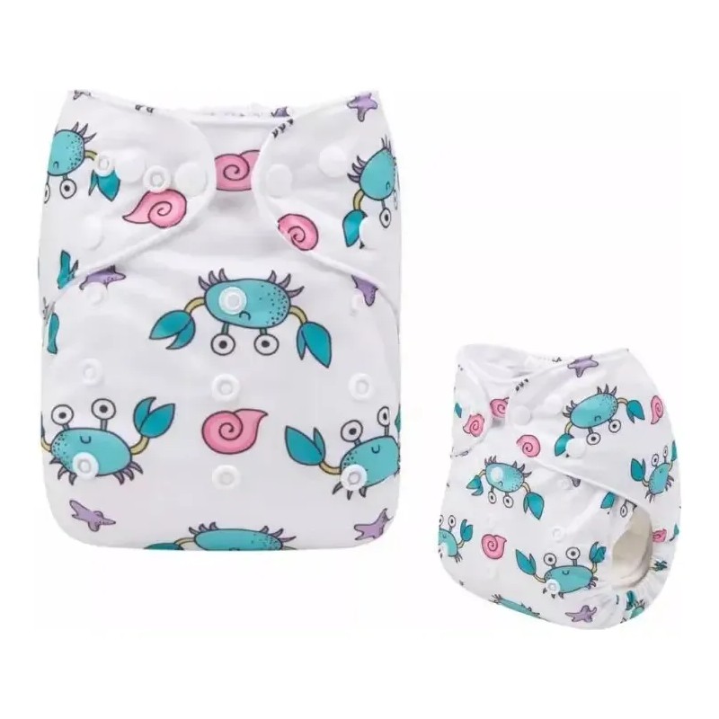 10 Pañales Ecológicos Alva Baby Con Absorbentes Microfibra