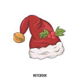 Notebook: A5 Punkteraster Lustiges Weihnachts Motiv Notizbuch für Weihnachten oder Nikolaus als Geschenk für die Adventszeit, Weihnachtswünsche und Weihnachtsplanung 120 Seiten 6x9