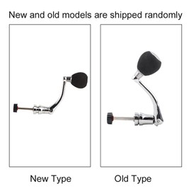 Handle Nonslip 2 Models Reel Replacement Handle Metal Fishing Reel Replacement Parts(SilverLarge for 4000 5000 6000)