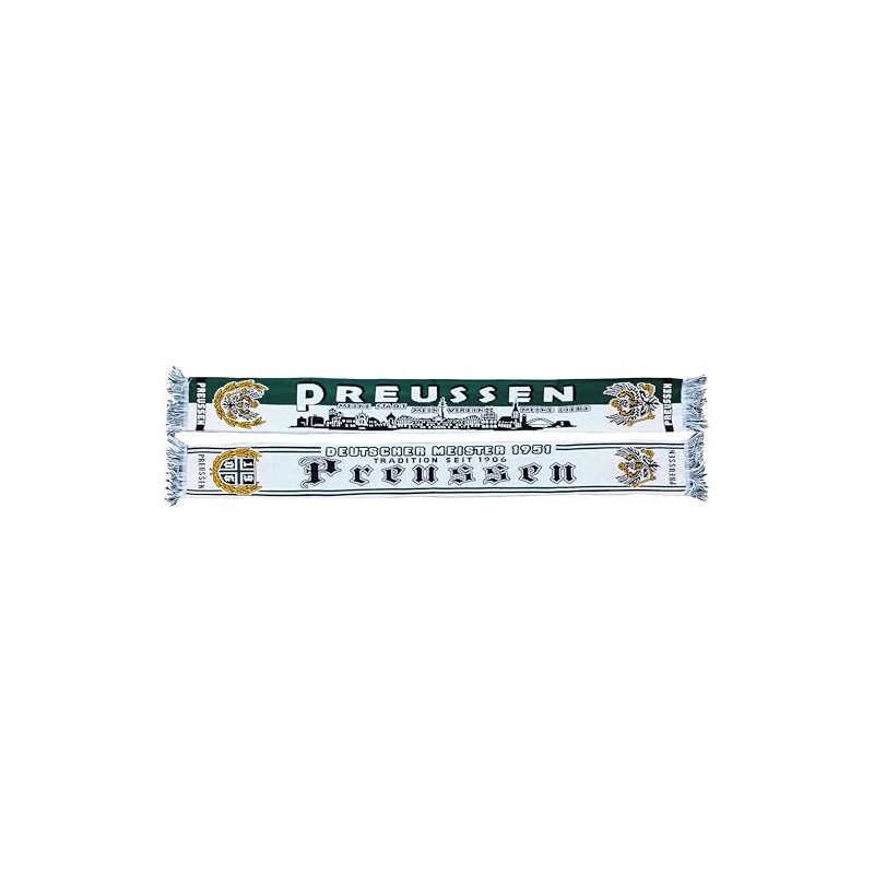 Generisch Prussia Scarf Skyline/Tradition Since 1906 (Knitted Scarf), blue, black,