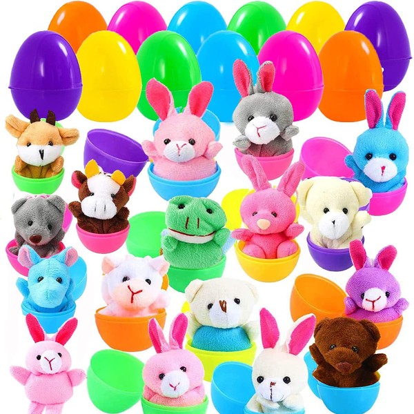 Twister.CK Twister.CK 18 Pack Easter Eggs Filled with Mini Plush