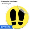 Footprint Sticker | 4 Pairs of Feet 19 cm |