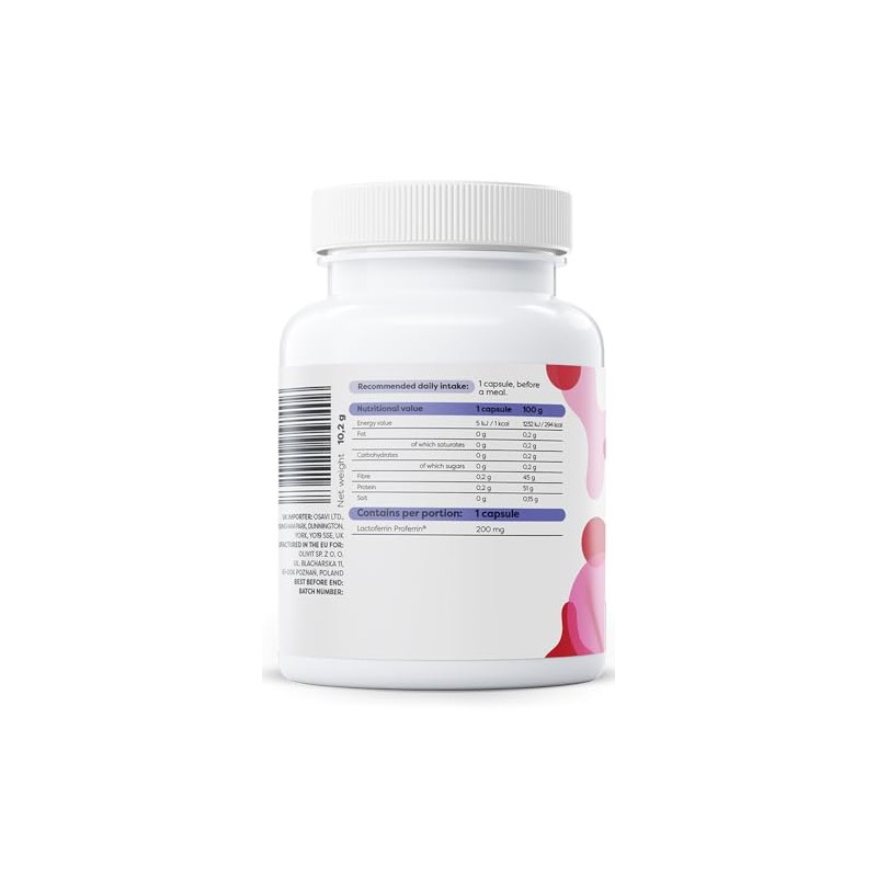 Osavi Lactoferrin, 200mg - 30 caps