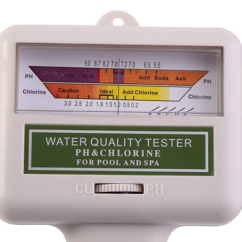 Water Quality Tester Pool Chlorine pH Value Meter for Swimming