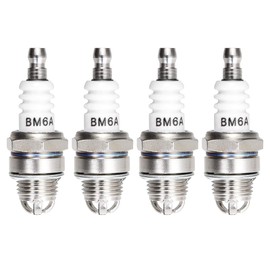 sourcing map BM6A Spark Plug 3 Electrode for M7 / L7T / CJ8 Spark Plug Replacement Pack of 4