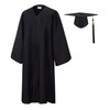 SAMDEEMI Unisex Adult Matte Graduation Gown Cap Tassel Set 2024