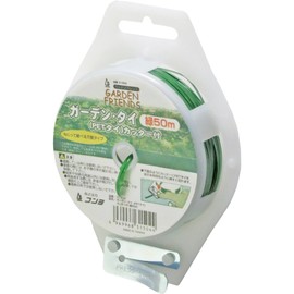 Garden Friends Garden Tie with Cutter, Green, 164.0 ft (50 m)