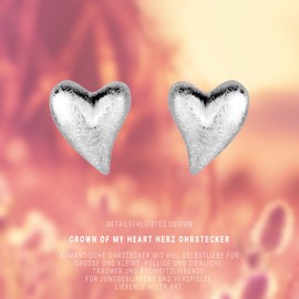 Heartbreaker crown of my heart LD LP 23 Sterling Silver 925 Stud Earrings