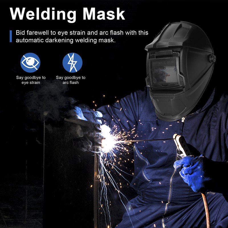 Automatic Dimming Welding Mask HeadMounted Welding Helmets Welding Argon Arc