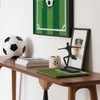 DreamsEden Cast Iron Soccer Player Statue, Abstract Men Playing Soccer