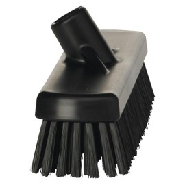 Vikan 70609 Deck Scrub, 11-3/4" Polyester Bristle, Black