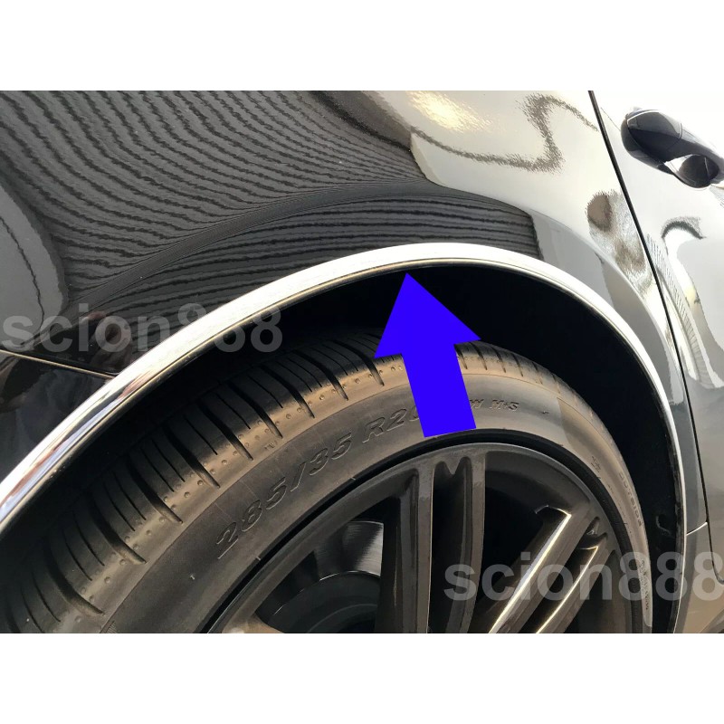 MyMoldingTrim Shop Fit 2006-2019 CHEVY Chrome L-SHAPE Wheel Well Fender