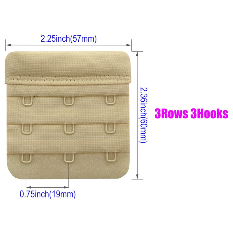 LeonHien Women's Bra Extenders 3 Hook, Soft and Comfortable Bra