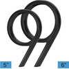 5" Stainless Steel Floating House Number, Metal Modern House Numbers,