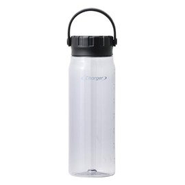 Pearl Metal HC-266 Water Bottle, Aqua Bottle, 28.7 fl oz (830 ml), Direct Drinking, Tritan, Plastic, Break-resistant, BPA Free, Clear Gray, Fast Charger