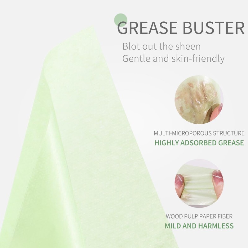 300 Sheets Oil Blotting Sheets for Face - Natural Wood