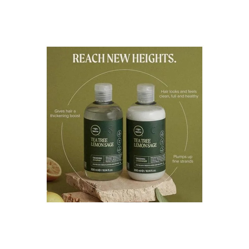 Champú Espesante: Salvia, Limón Y Té Para Cabello Firme