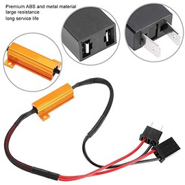 2pcs Car LED Decoder H7 LED Headlight Bulb Canbus Decoder H7 LED Canbus No Error Load Resistor