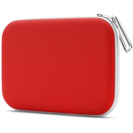 OPTIPAK Slim Multipurpose Purse Pouch | Neoprene Makeup Bag with Zipper Pouch & Carabiner Keychain | Portable Travel Cosmetic Bag, Women’s Travel Makeup Tote (Pack of 1)