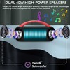 Karaoke Machine, Portable Bluetooth Speaker with Two Wireless Karaoke Microphones,