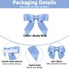 30PCS Dusty Blue Satin Ribbon Bows 2 inch Pretied Bows
