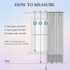 MIULEE 2 Panels Solid Color Sheer Window Curtains Elegant Window