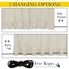 NICETOWN 2 Panels Weighted Blackout Curtains Patio Waterproof Outdoor Curtains,