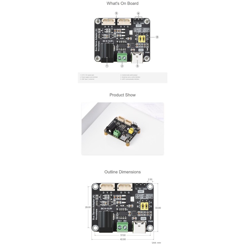 Coolwell For Serial Bus Servo Fits Raspberry Pi Jetson Nano