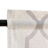 TOPICK Linen Look Curtains, 1 Piece, 45 x 127 W