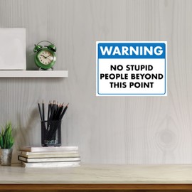Letrero divertido – Advertencia no ... Cartel laminado de 8.5 x 11 pulgadas, letrero de advertencia divertido, decoración de la oficina en casa, paquete con masilla de montaje y ganchos adhesivos y puntos de bucle para un fácil montaje, señalización ambi