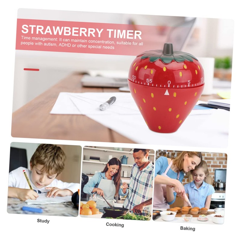 SHOWERORO Fruit Shape Mechanical Countdown Timer for Home Baking Cooking
