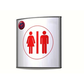 SET OF 5, WALL DOOR MOUNT SIGN HOLDER NAME PLATE FRAME DISPLAY CURVATURE PLAQUE SILVER ALUMINUM 4.00" W x 4.0" H