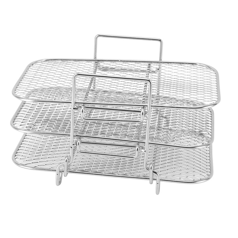 Fryer Rack 3 Layer Design Grill Rack Stainless Steel Dehydrator