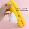 Silicone Pencil Case Cute Cartoon Stationery Plush Doll Animal Storage
