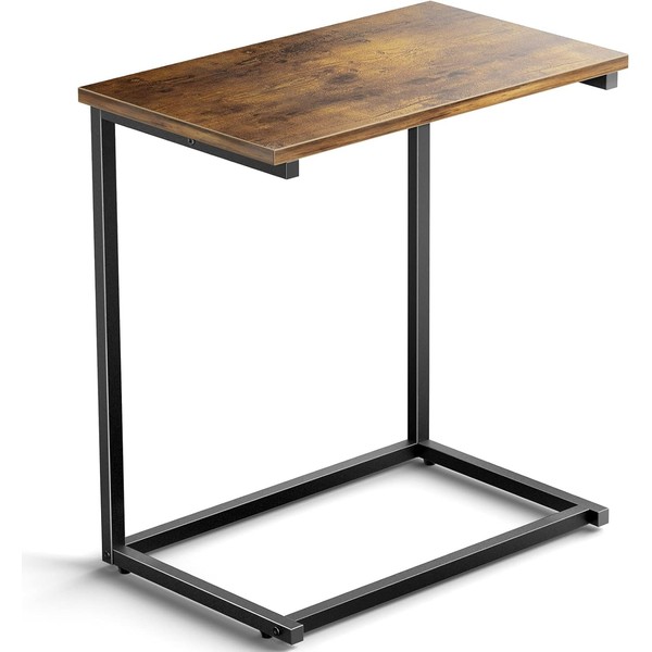 Pipishell C Shaped End Table 27 inches High, Side Table