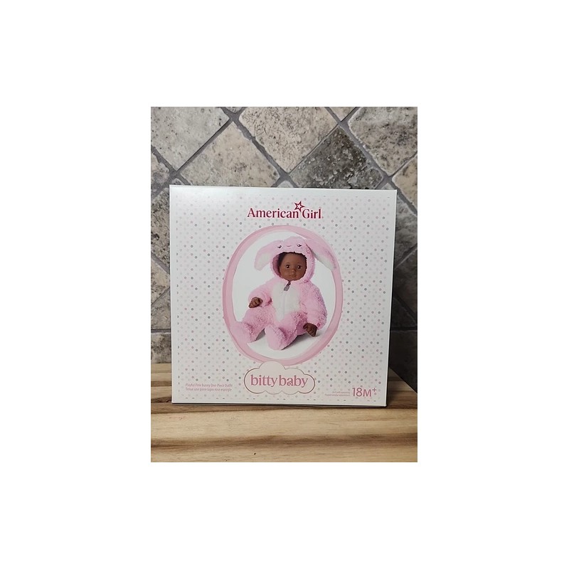American Girl Bitty Baby Playful Pink Bunny & Loveable Lavender