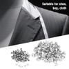 Oumefar 100 PCS 12MM Rivet Gold Silver Studs Leather Cloth