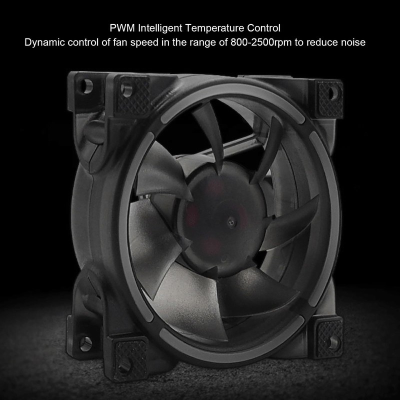 ARGB Case Fan 80mm, Hydraulic Bearing, PWM Intelligent Temperature Control