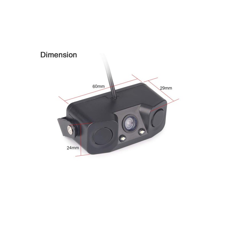 ERISIN 170° Rear View Camera with Auto Parking Sensor Reversing