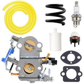 FitBest Carburetor for Husqvarna 455, 455E, Rancher 460, 461 Chainsaw – Replaces 544883001 544227401 – Includes Gasket, Fuel Filter, Easy Install, WTA-29 Replacement