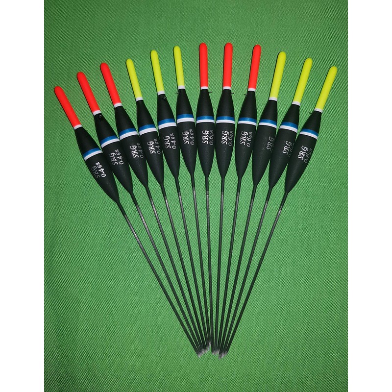 SRG Pole Floats 12 x Assorted Pole Floats (Pack A)