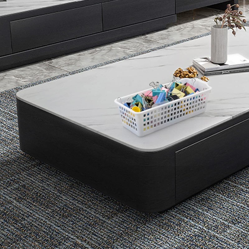 Kiddream 6 Packs Small Plastic Basket, Desktop Storage Basket