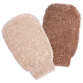 Pack of 2 Exfoliating Gloves, Massage Glove Bath Shower Gloves for Exfoliating and Body Washers Environmentally Friendly Exfoliating Tools