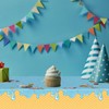 2 Pack Ice Cream Party Decorations Tablecloths, Ice Cream Party