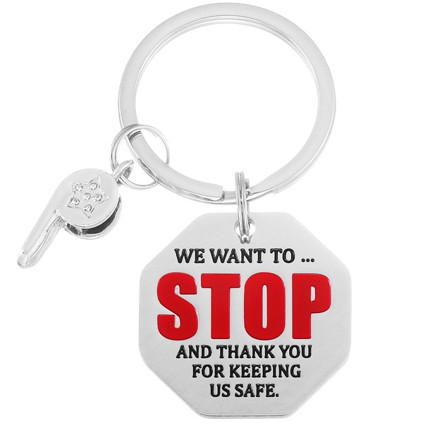 Kivosliviz Kivosliviz Gift for Crossing Guard Keychain for Men Women