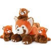 MorisMos Red Panda Stuffed Animal, Stuffed Mommy Red Panda Plush